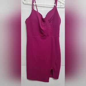 Women's Sequin Heart's Mini Dress Magenta  Size 7